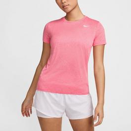 Nike Dri FIT Swoosh Logo Womens Performance T Shirt