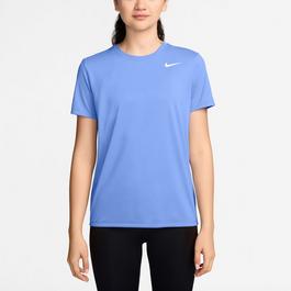 Nike Dri FIT Swoosh Logo Womens Performance T Shirt