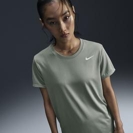 Nike Dri FIT Swoosh Logo Womens Performance T Shirt