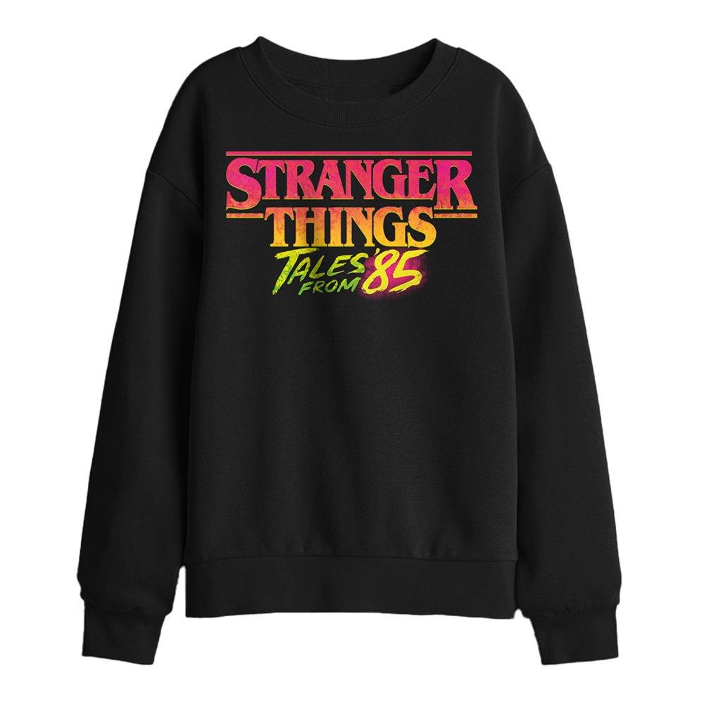 Black - Stranger Things - Stranger Things Tales From 85 Logo Kids Sweatshirt - 1