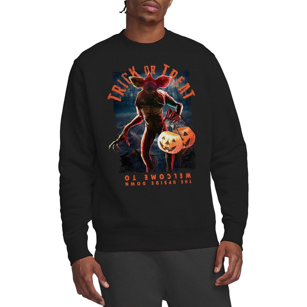 Stranger Things Men's Demogorgon Trick Or Treat Sweatshi - Black - XXL