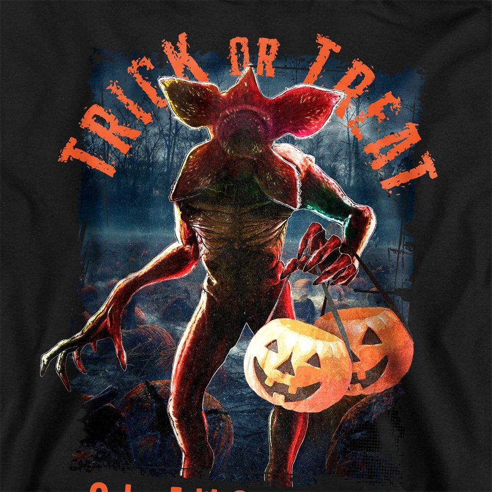 Black - Stranger Things - Stranger Things Demogorgon Trick Or Treat Sweatshi - 2