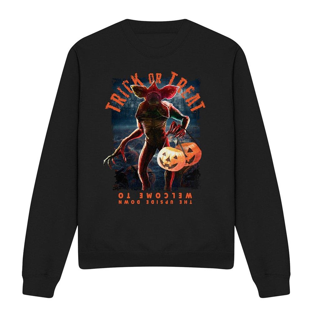Black - Stranger Things - Stranger Things Demogorgon Trick Or Treat Sweatshi - 4