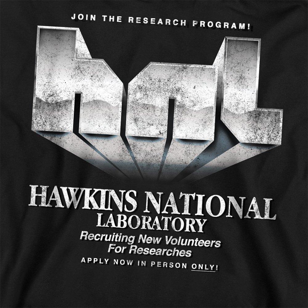 Black - Stranger Things - Stranger Things Hawkins Lab Logo Sweatshirt Black - 2