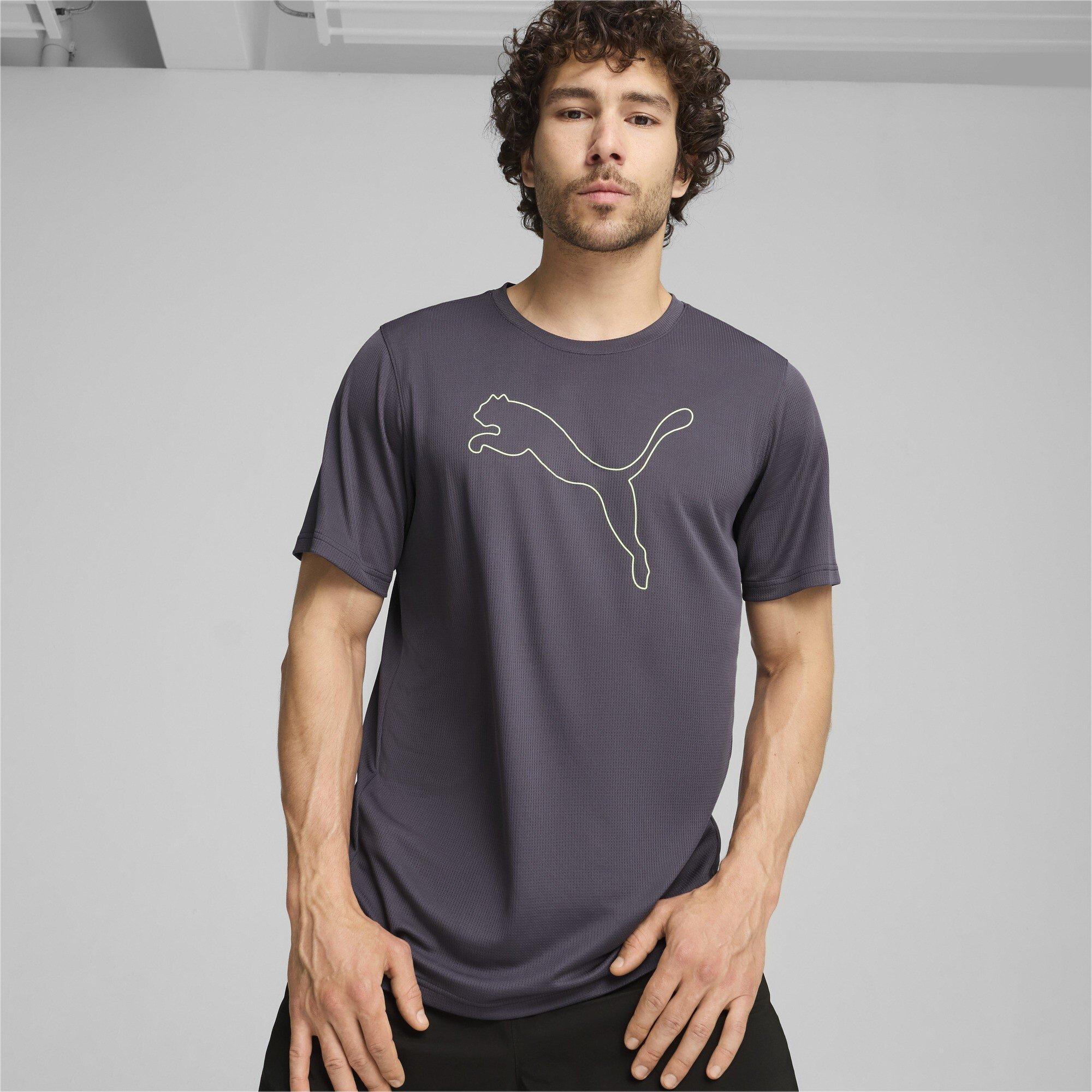 Galactic Gray - Puma - PUMA Performance Cat Mens T Shirt - 2