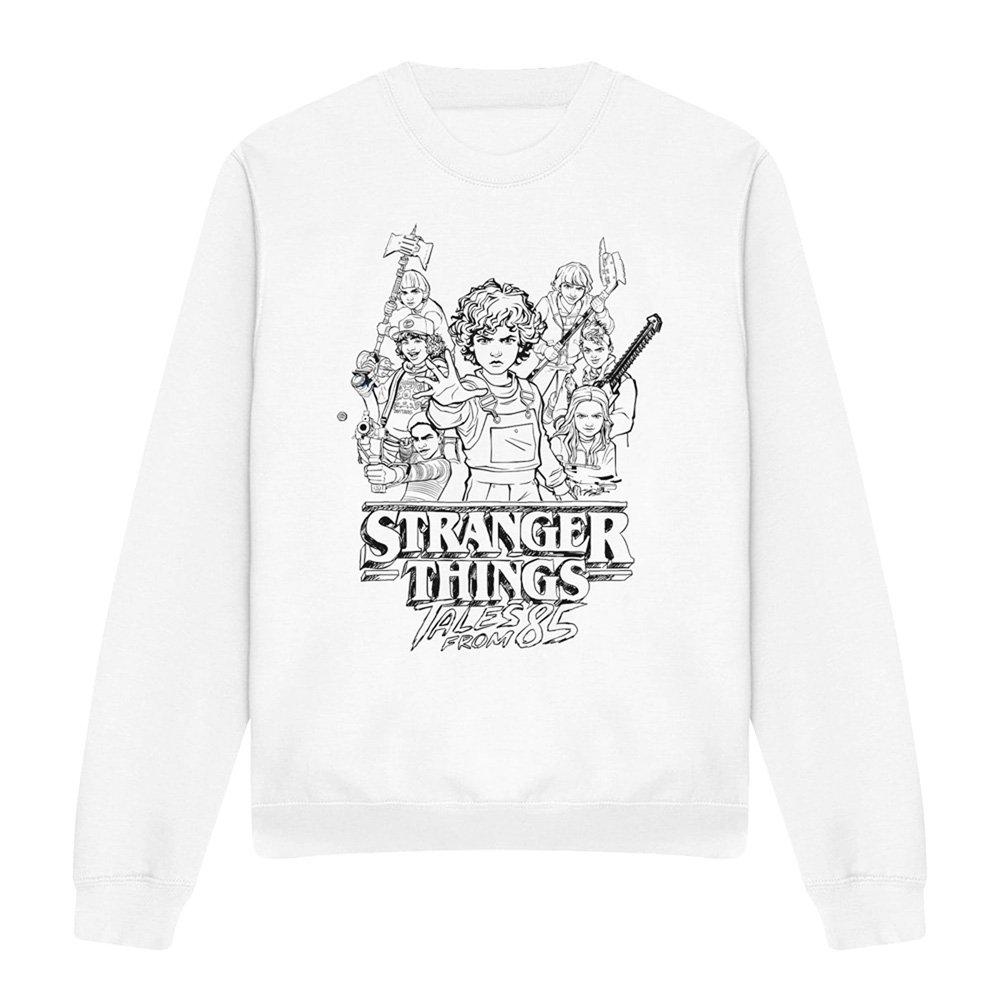 White - Stranger Things - Stranger Things Tales From 85 Group Sketch Sweatsh - 4