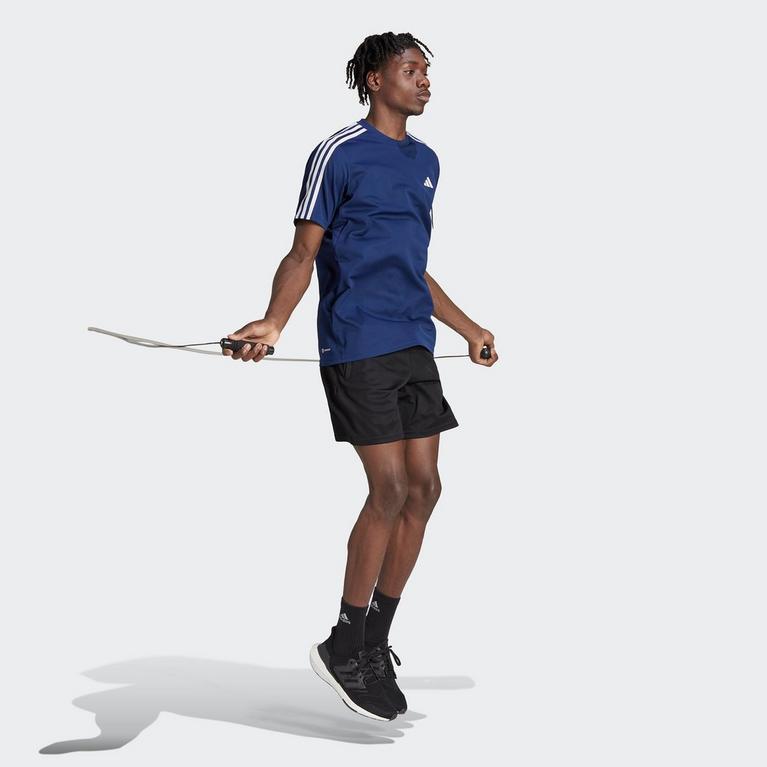 adidas | Train Essentials 3 Stripes Mens Performance T Shirt | Short ...