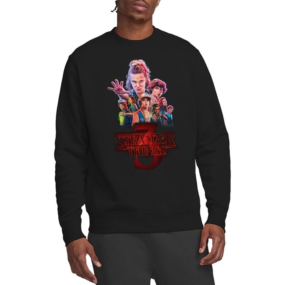 Black - Stranger Things - Stranger Things Season Three Poster Sweatshirt Bl - 1