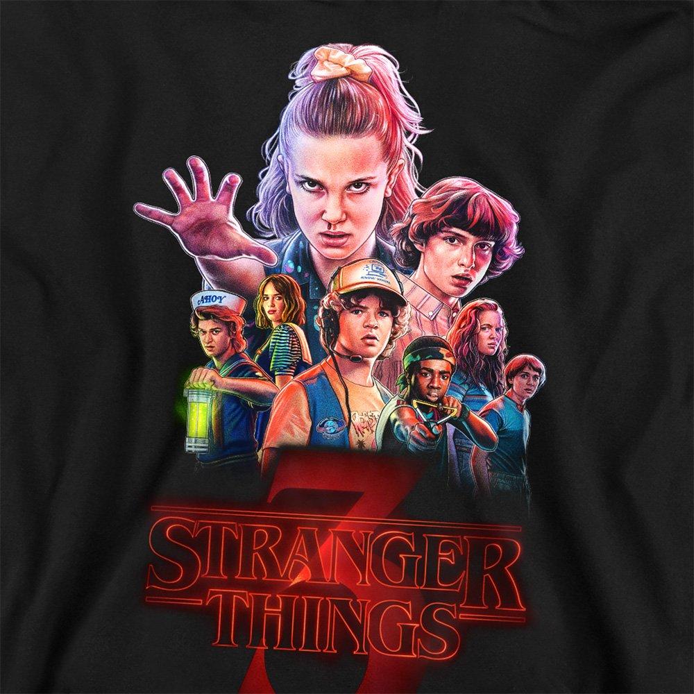Black - Stranger Things - Stranger Things Season Three Poster Sweatshirt Bl - 2
