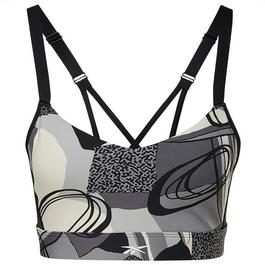 Reebok Lux Perform Graphic Strappy Womens Sports Bra