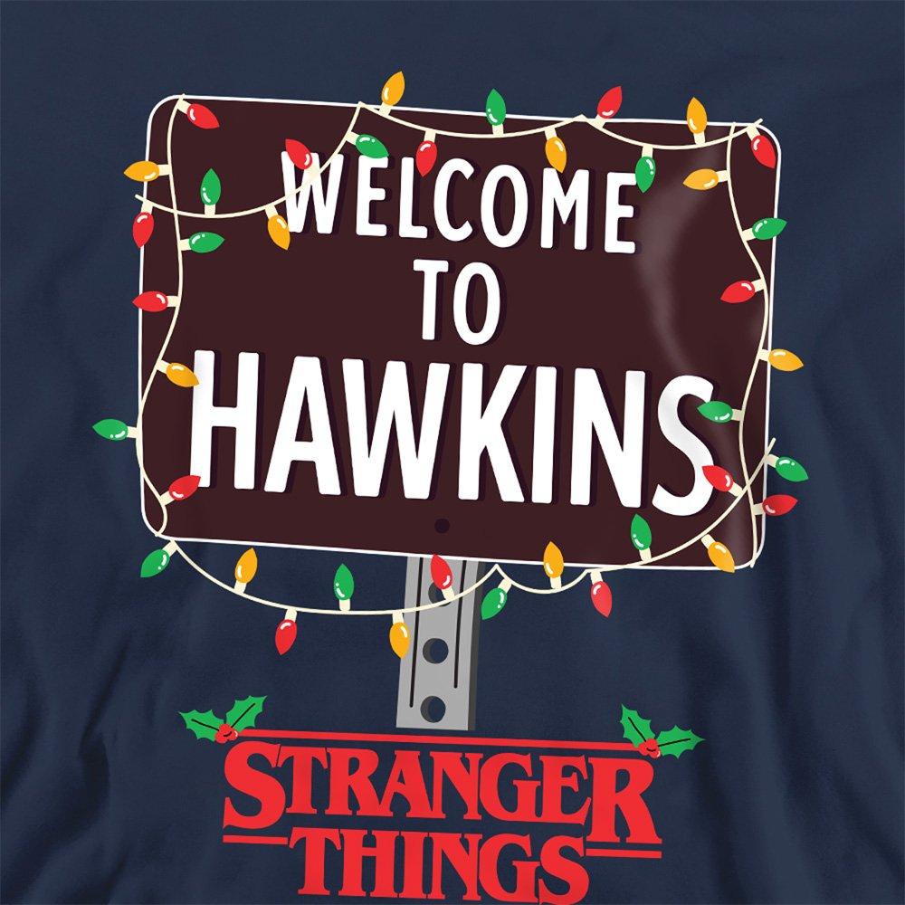 Navy - Stranger Things - Stranger Things Christmas Welcome To Hawkins Sweat - 2