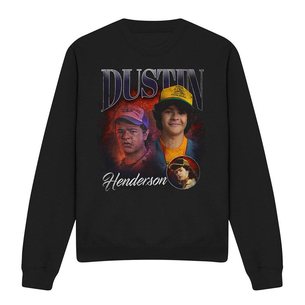 Black - Stranger Things - Stranger Things Dustin Homage Sweatshirt Black - 4