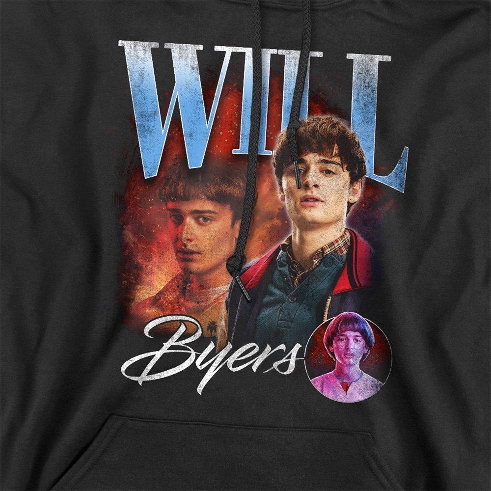 Black - Stranger Things - Stranger Things Will Homage Hoodie Black - 2