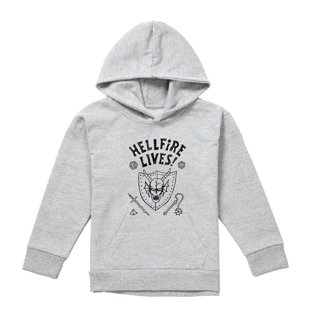 Light Grey - Stranger Things - Stranger Things Hellfire Graduation Youth Hoodie - 1