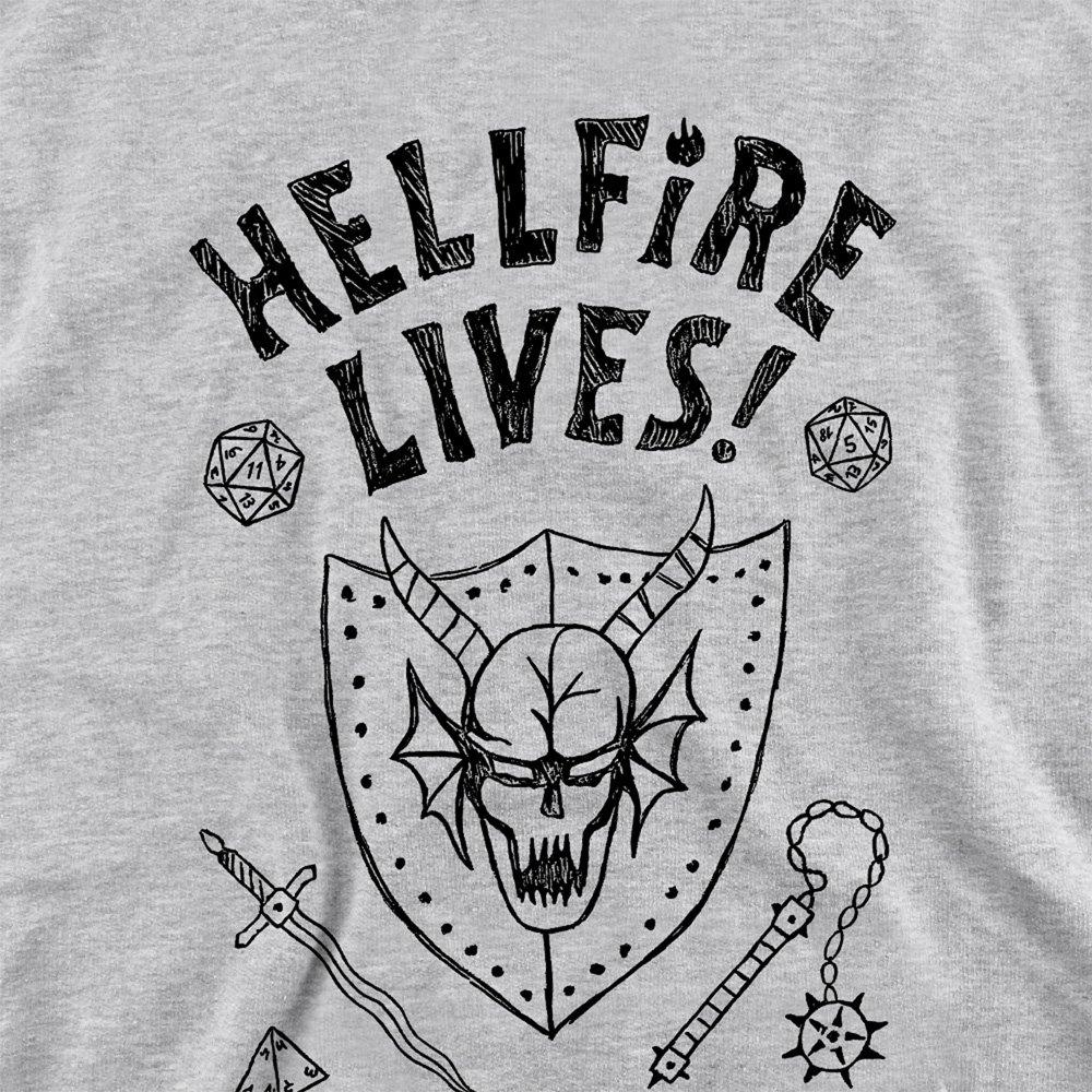 Light Grey - Stranger Things - Stranger Things Hellfire Graduation Youth Hoodie - 2
