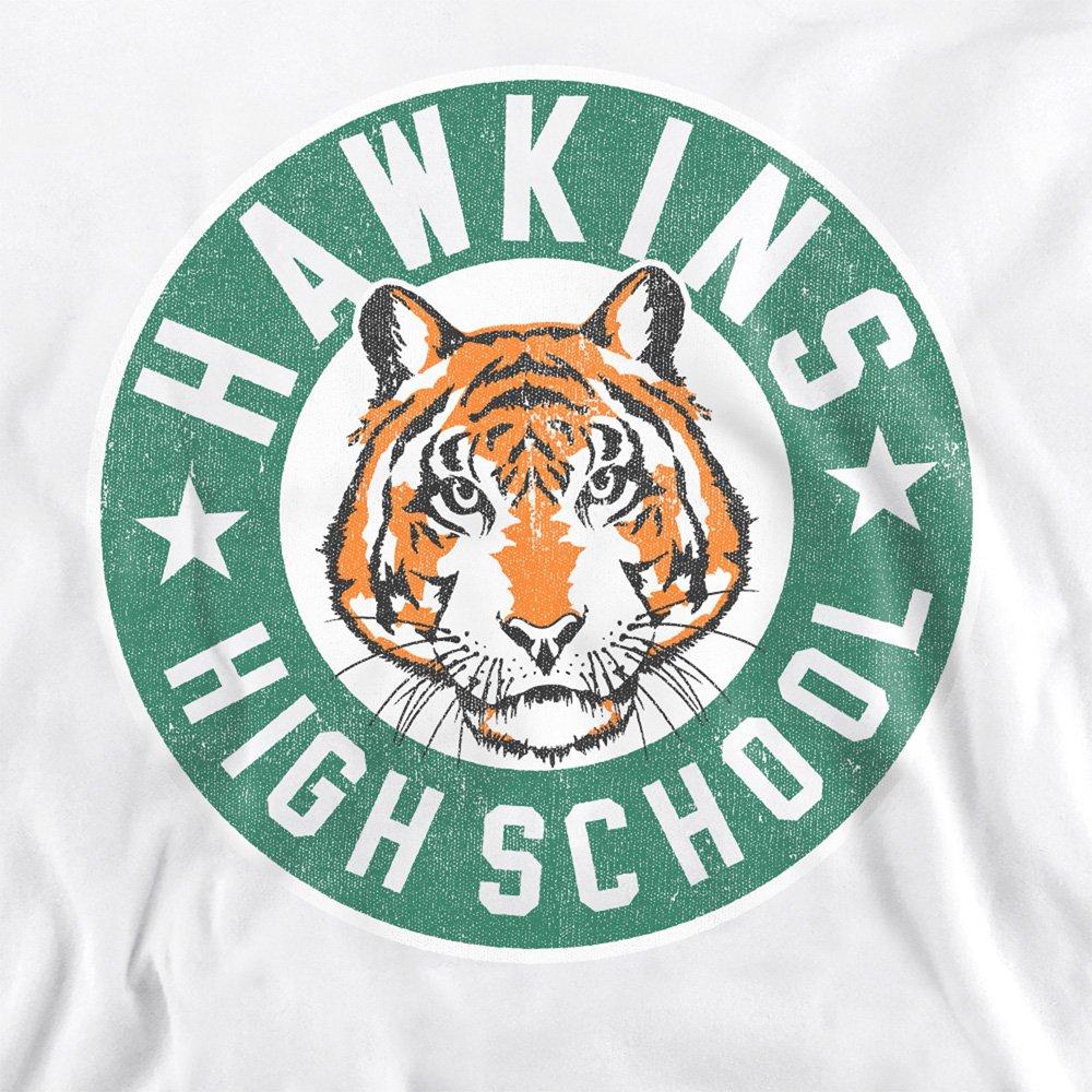 White - Stranger Things - Stranger Things Hawkins High Badge Sweatshirt Whi - 2