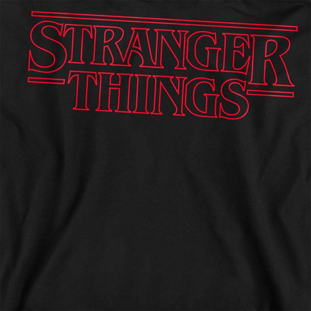Black - Stranger Things - Stranger Things Outline Logo Sweatshirt Black - 2