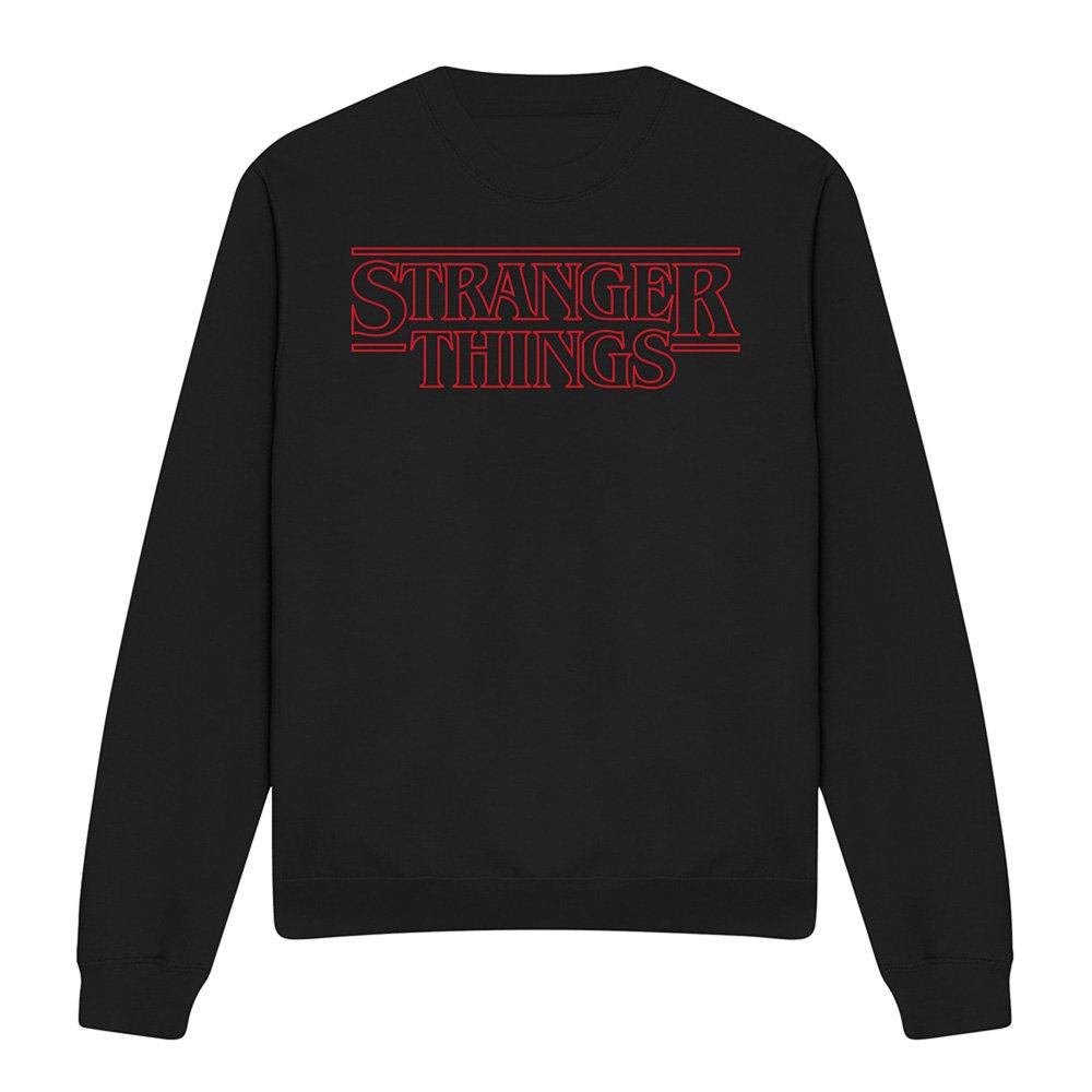 Black - Stranger Things - Stranger Things Outline Logo Sweatshirt Black - 4