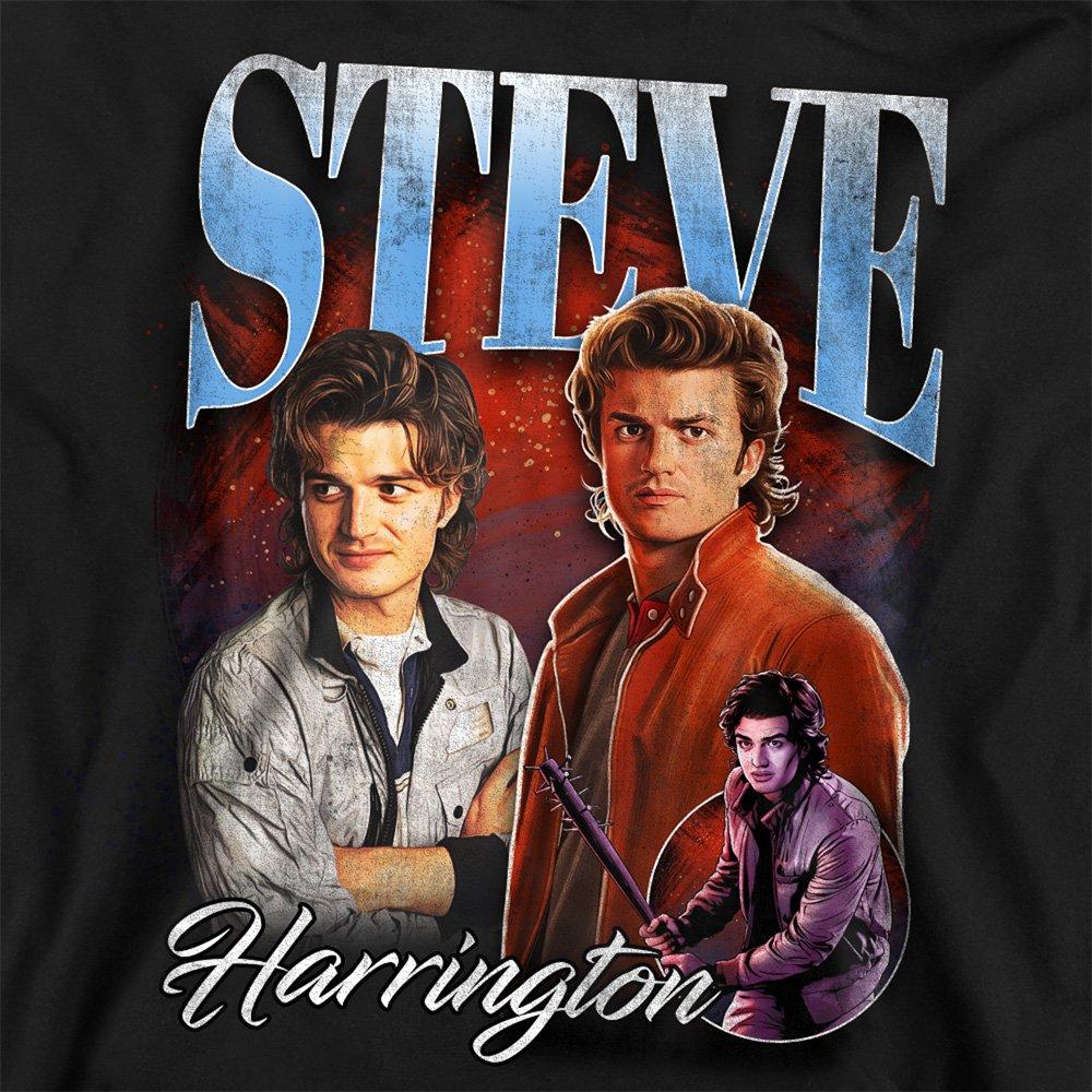 Black - Stranger Things - Stranger Things Steve Homage Sweatshirt Black - 2