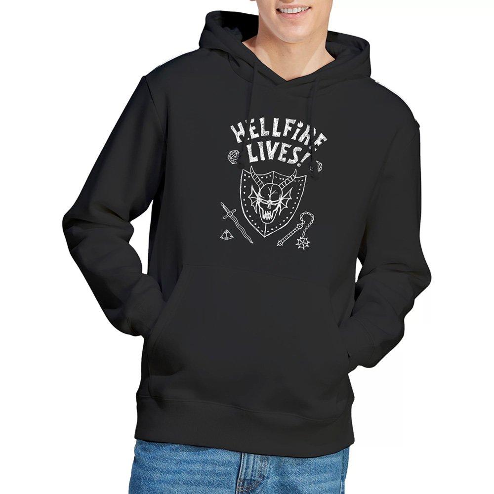 Black - Stranger Things - Stranger Things Hellfire Graduation Invert Hoodie - 1