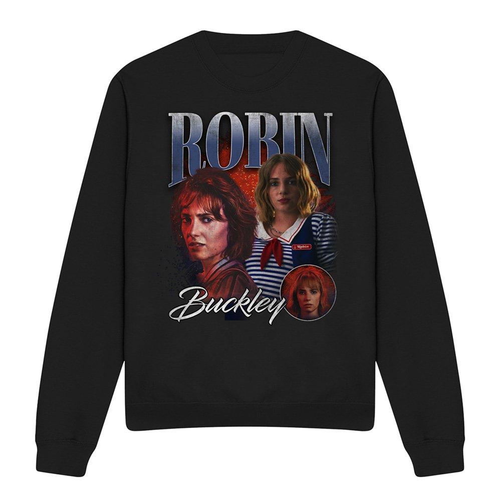 Black - Stranger Things - Stranger Things Robin Homage Sweatshirt Black - 4