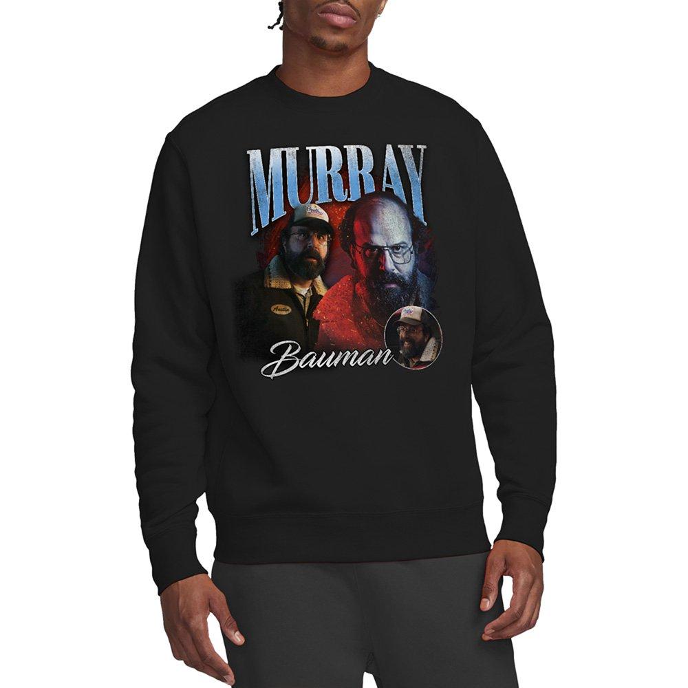 Black - Stranger Things - Stranger Things Murray Homage Sweatshirt Black - 1