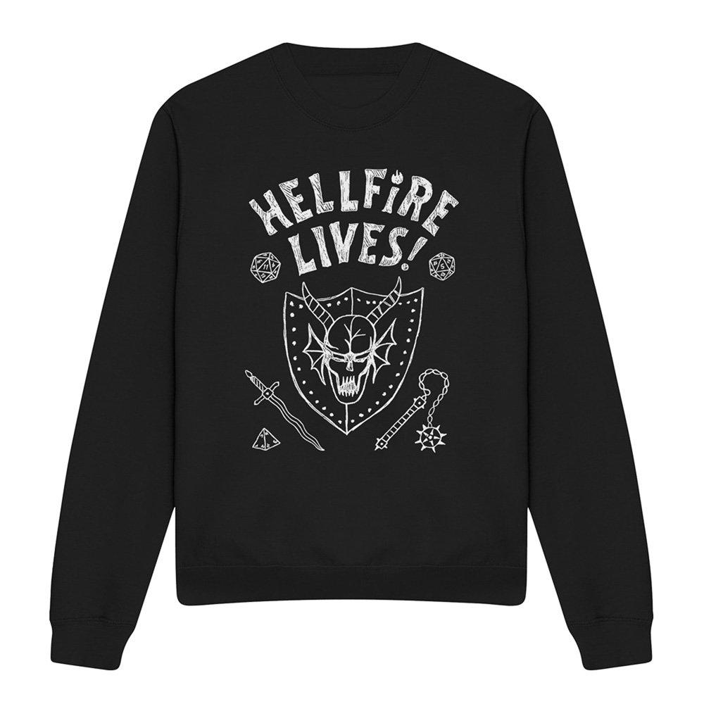 Black - Stranger Things - Stranger Things Hellfire Graduation Invert Sweatsh - 4
