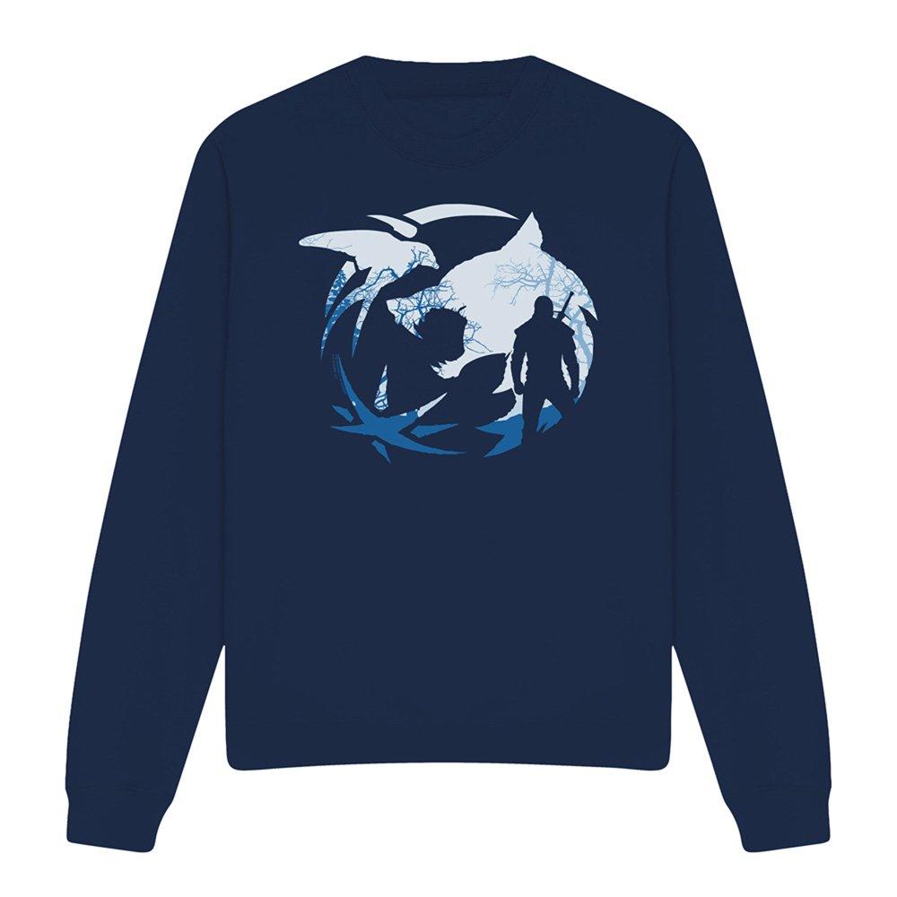 Navy - The Witcher - The Witcher - Logo Silhouette Sweatshirt Navy - 4