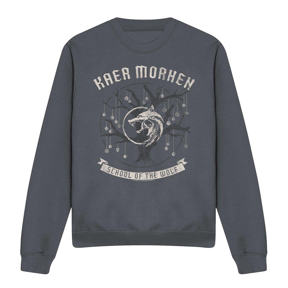 Grey - The Witcher - The Witcher Kaer Morhen Medallion Tree Sweatshirt - 4