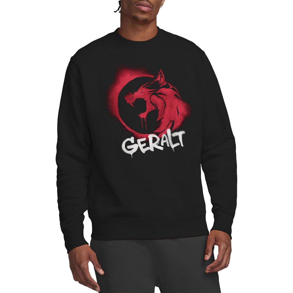 Black - The Witcher - The Witcher Geralt Graffiti Spray Sweatshirt Blac - 1