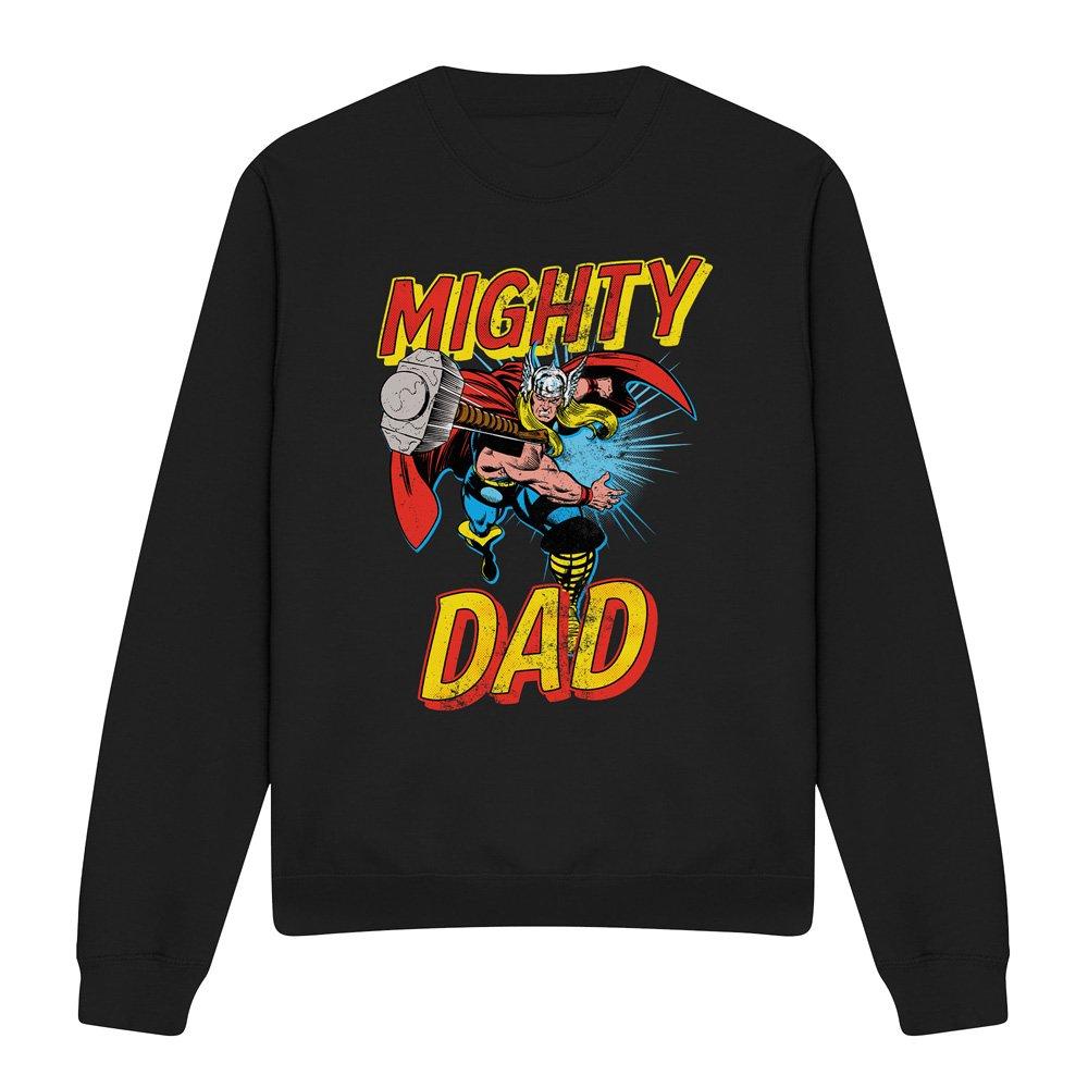 Black - Thor - Thor Mighty Dad Sweatshirt Black - 4