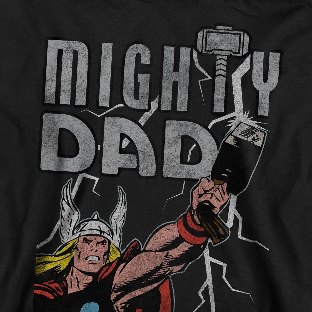 Black - Thor - Thor Fathers Day Mighty Dad Lightning Sweatshirt - 2