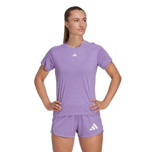 Violet Fusion - adidas - Train Essentials Minimal Womens Performance T Shirt - 2