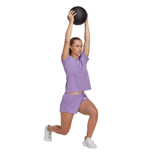 Violet Fusion - adidas - Train Essentials Minimal Womens Performance T Shirt - 4