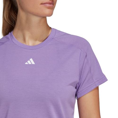 Violet Fusion - adidas - Train Essentials Minimal Womens Performance T Shirt - 5