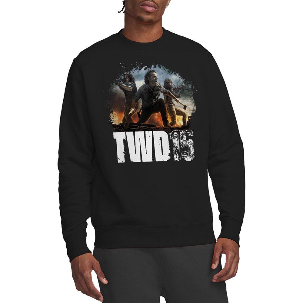 Black - Other - The Walking Dead Group Action Pose Sweatshirt Bla - 1