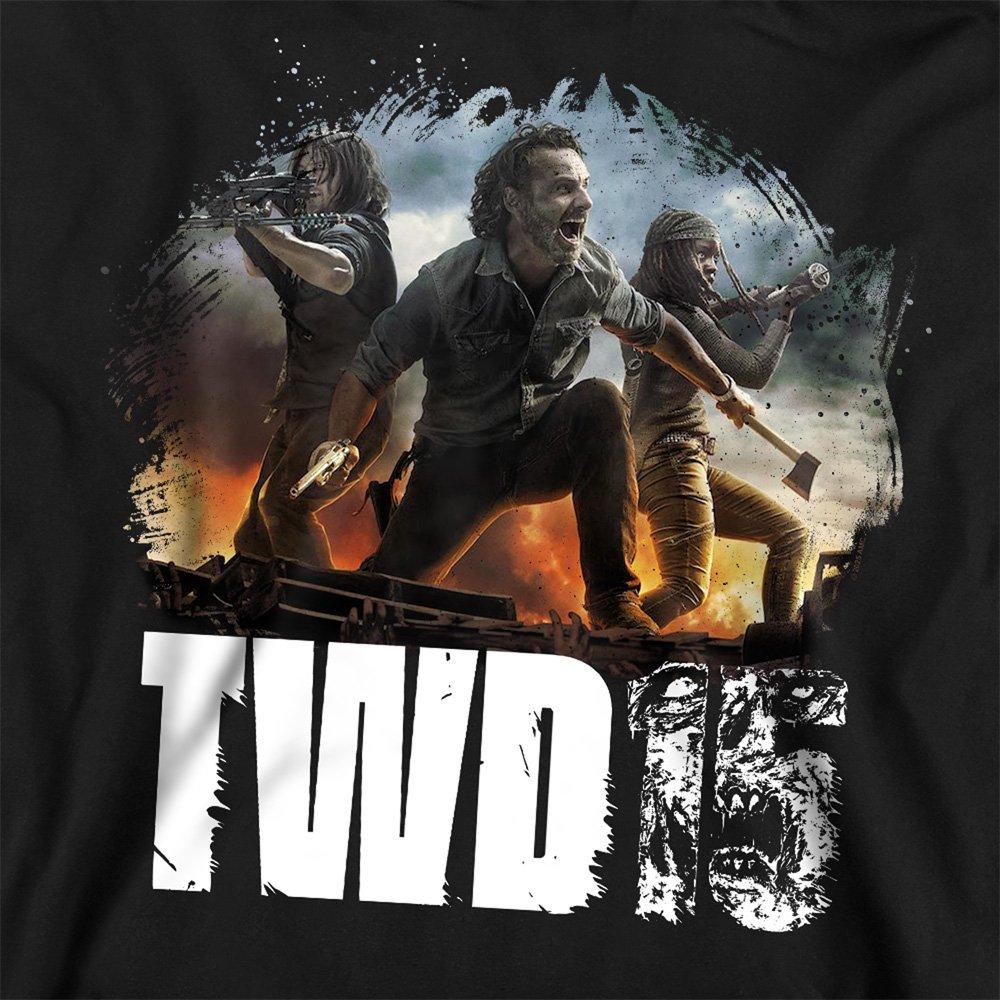 Black - Other - The Walking Dead Group Action Pose Sweatshirt Bla - 2