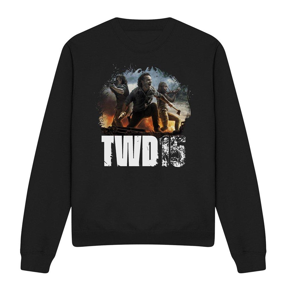 Black - Other - The Walking Dead Group Action Pose Sweatshirt Bla - 4