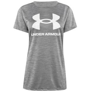 Black/White - Under Armour - Velocity Crew Graphic Womens T Shirt - 1