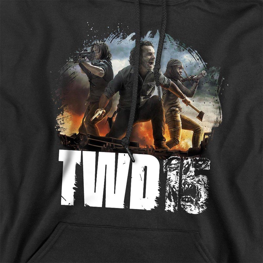 Black - Other - The Walking Dead Group Action Pose Hoodie Black - 2