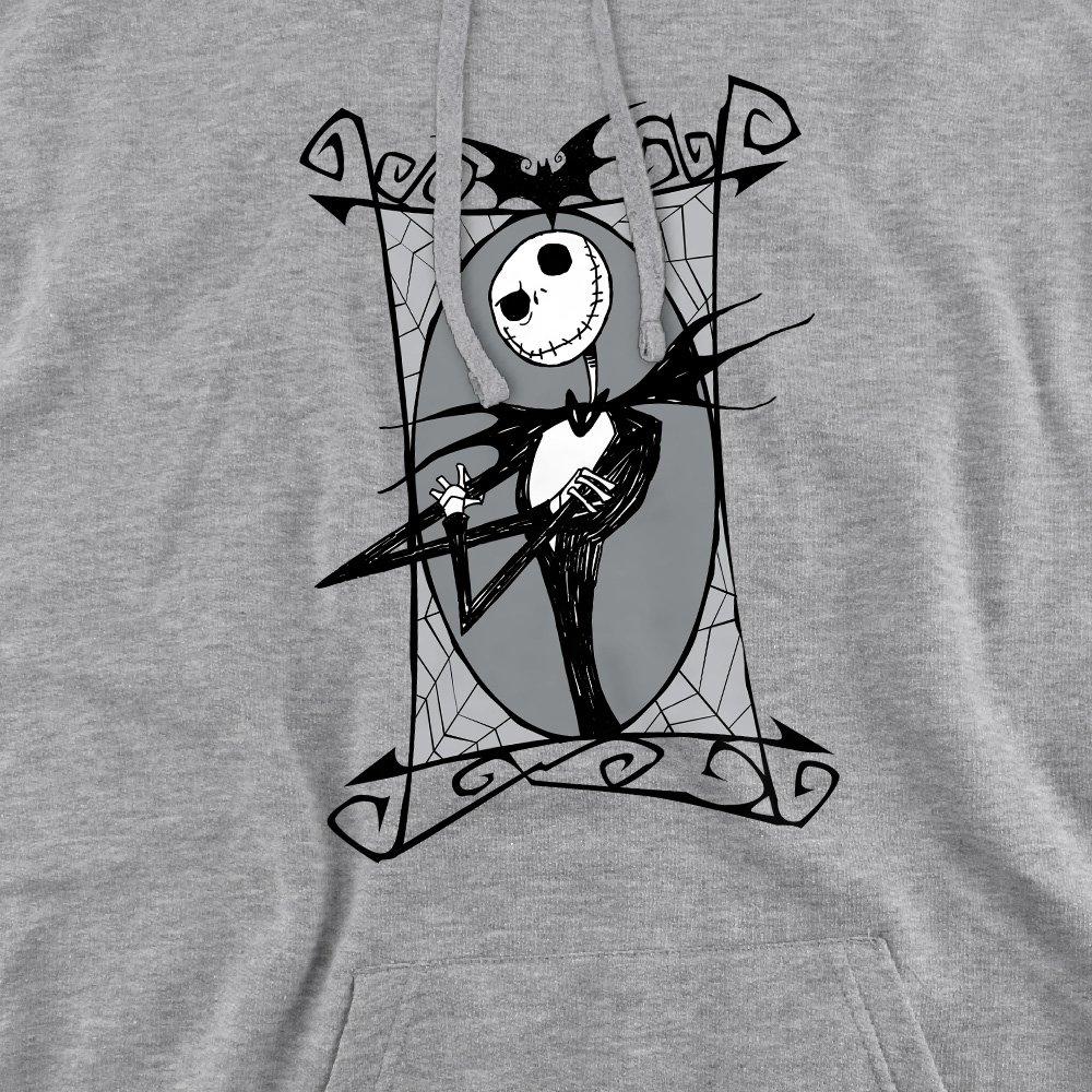 Light Grey - The Nightmare before Christmas - Jack Skellington Frame Hoodie Light Grey - 2