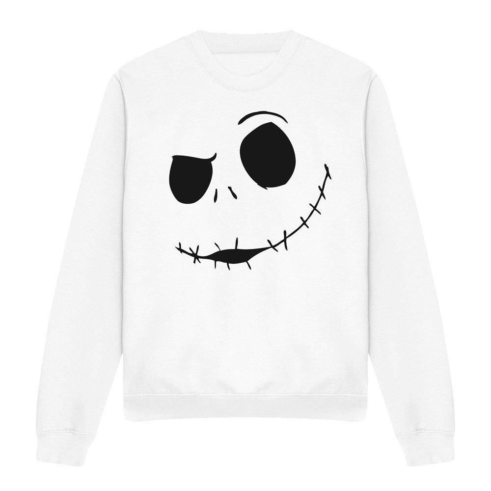White - The Nightmare before Christmas - The Nightmare Before Christmas Jack Face Sweatshir - 4
