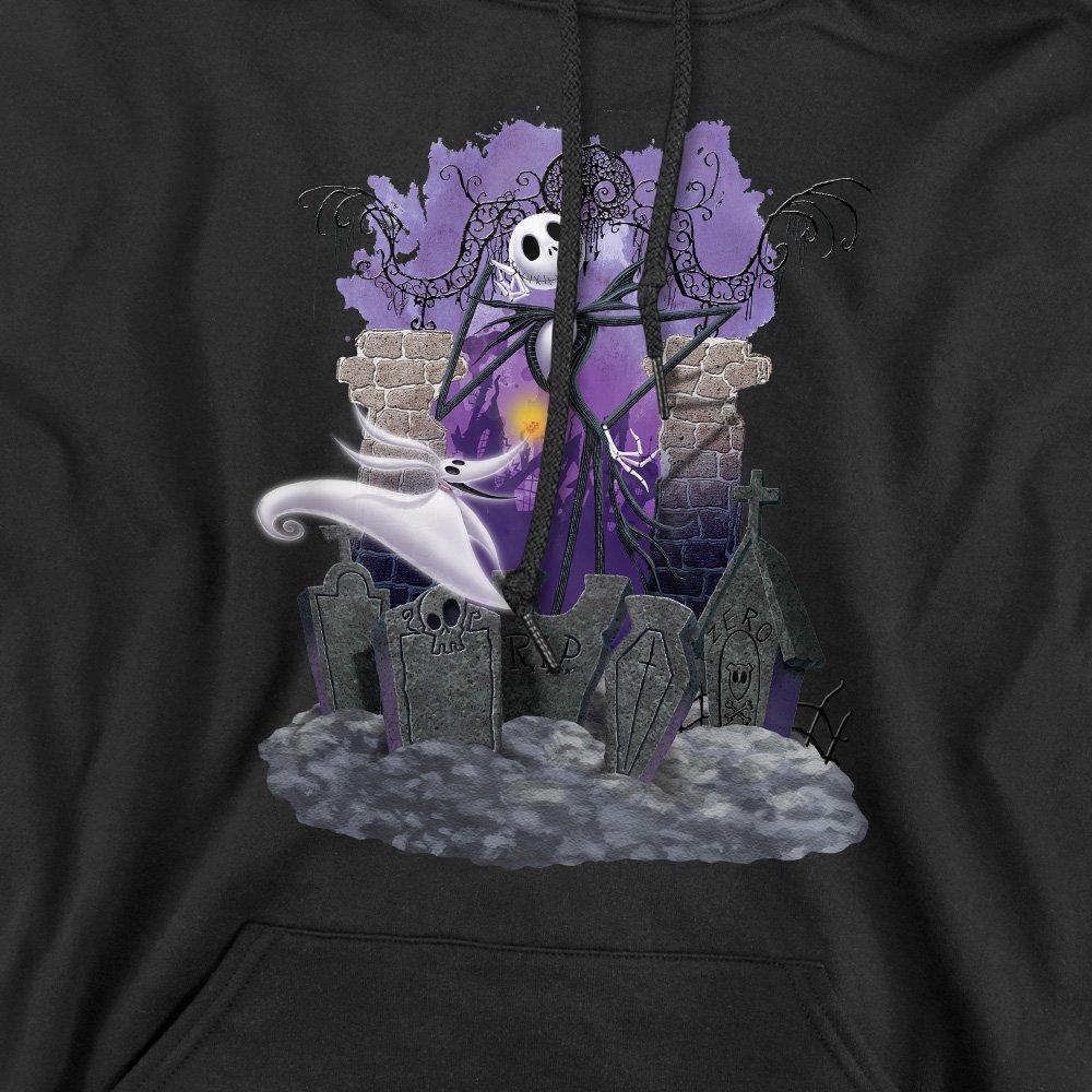 Black - The Nightmare before Christmas - Jack Skellington Graves Hoodie Black - 2