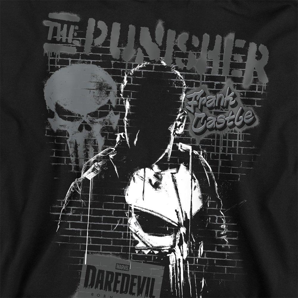 Black - Marvel - Daredevil Born Again The Punisher Graffiti Sweatsh - 2