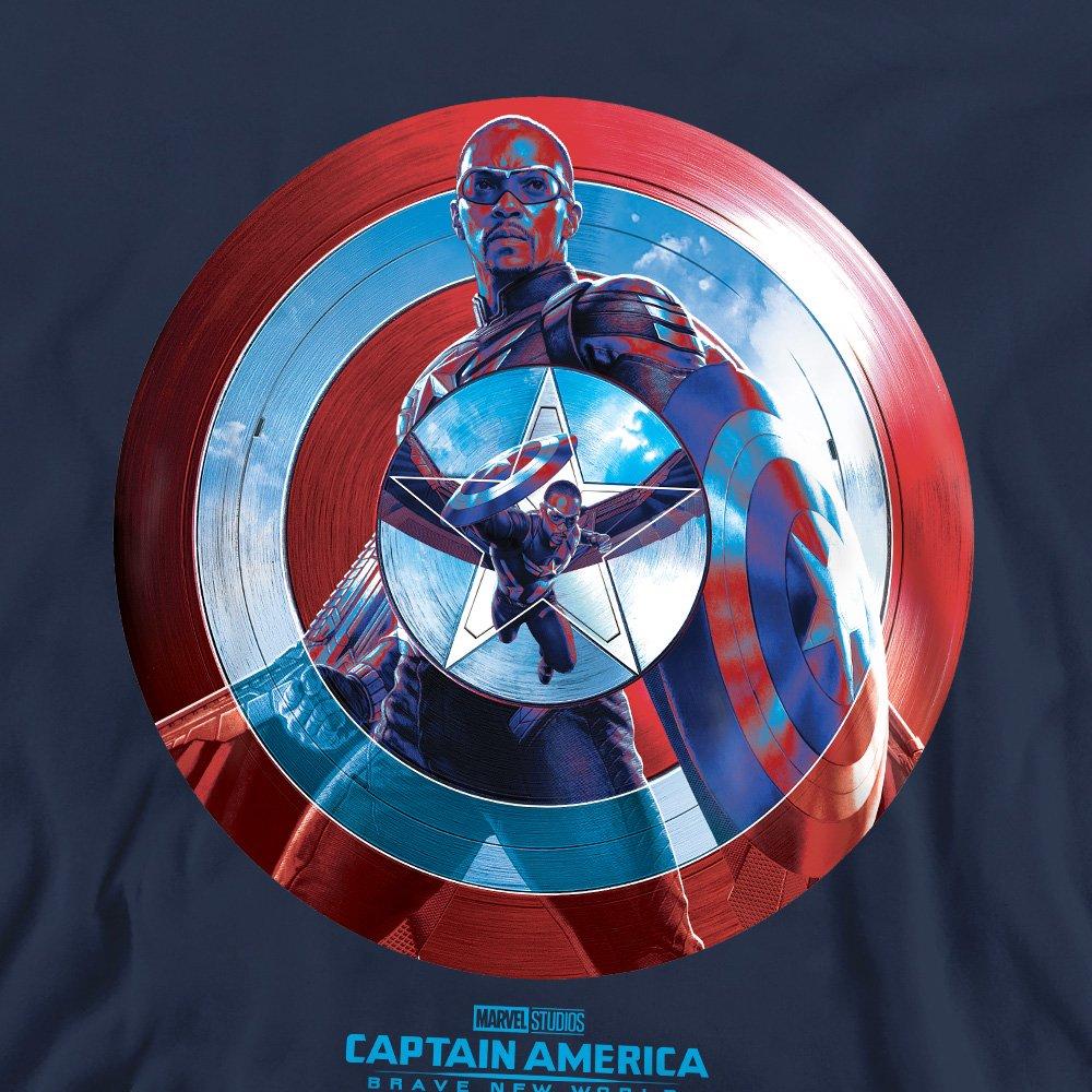 Navy - Marvel - Captain America Brave New World Sam Wilson Red Swe - 2