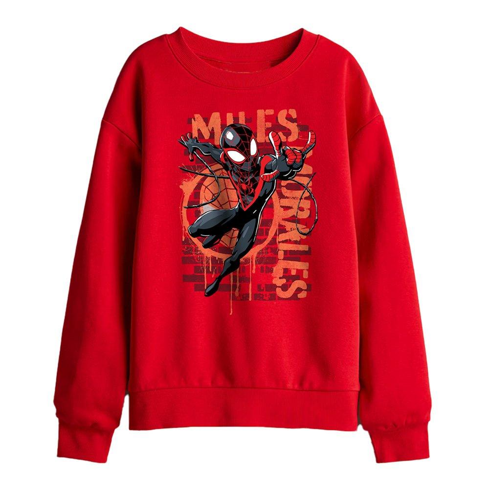 Red - Marvel - Spider Man Spray Miles Morales Kids Sweatshirt Re - 1