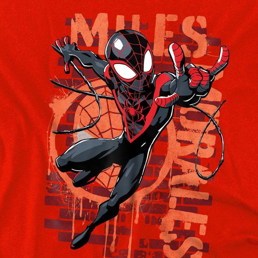 Red - Marvel - Spider Man Spray Miles Morales Kids Sweatshirt Re - 2