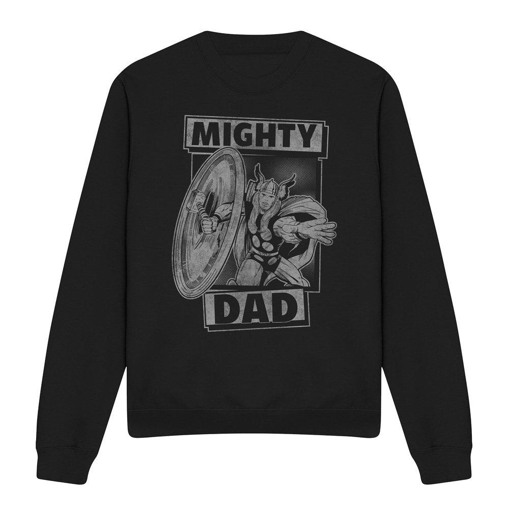 Black - Marvel - Thor Fathers Day Mighty Dad Sweatshirt - 4