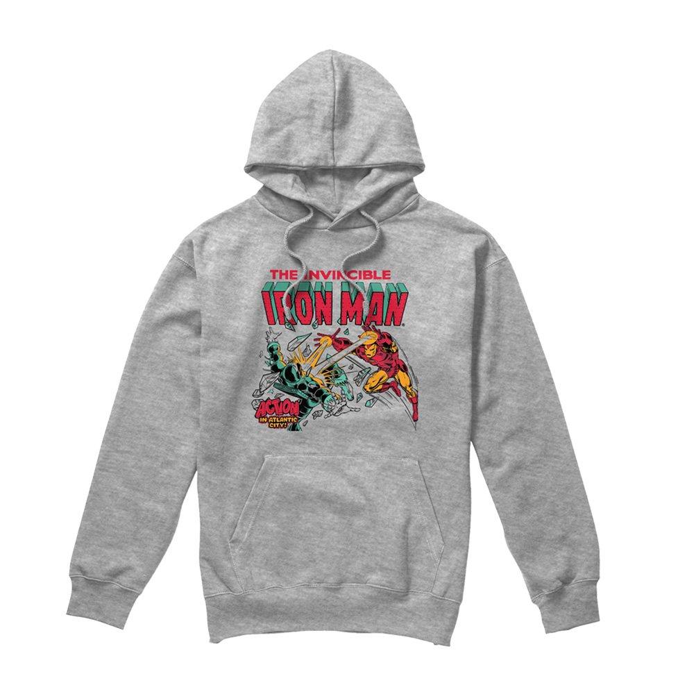 Grey - Marvel - Iron Man Blast Cotton Hoodie - 4