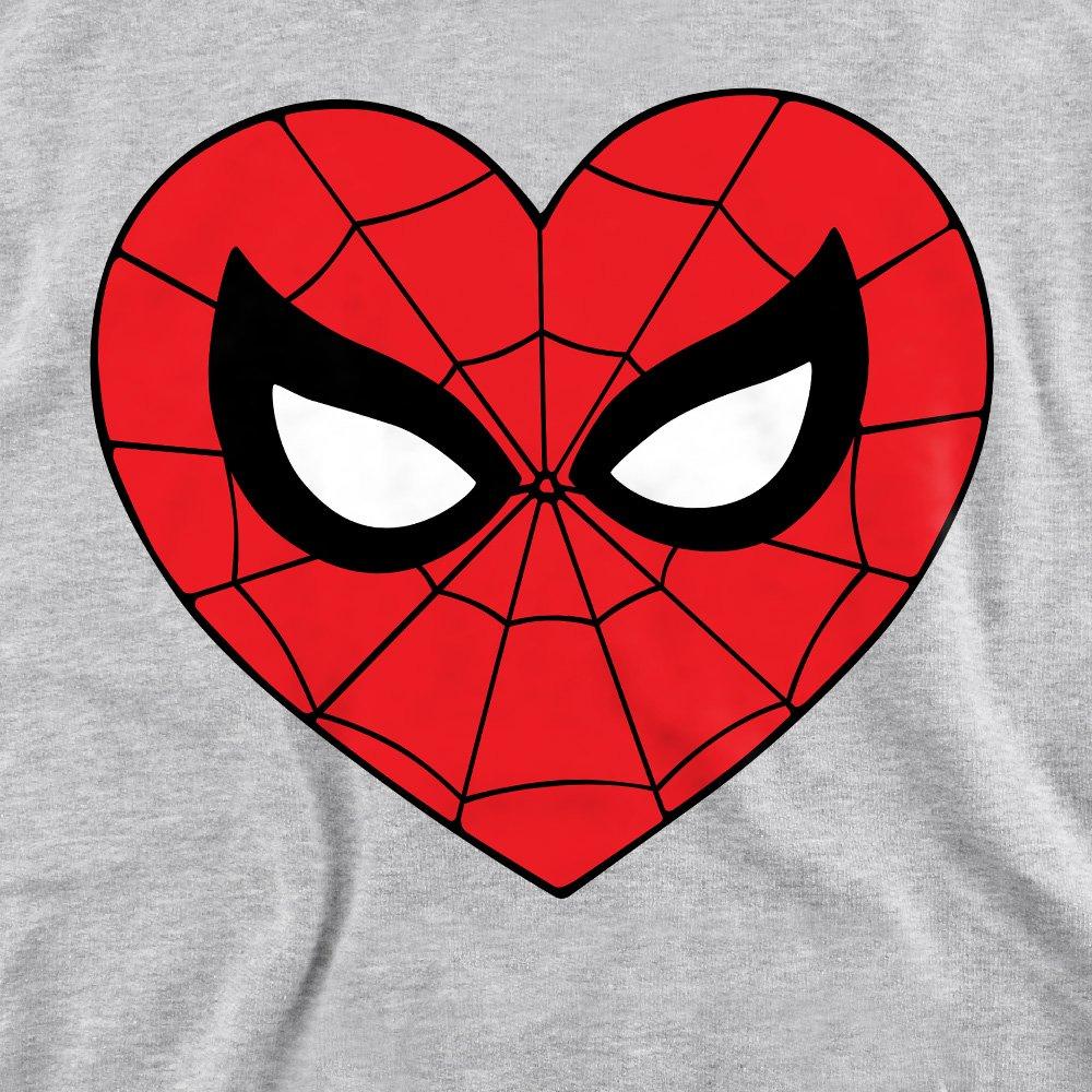 Light Grey - Marvel - Spiderman Classic Heart Sweatshirt Athletic Heath - 2